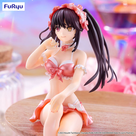 Date A Live V - Kurumi Tokisaki - Noodle Stopper Figur (Swimsuit Pastel Red Color Ver.) - 15cm - FuRyu