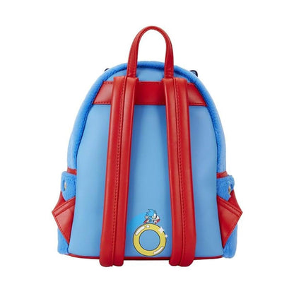 Sega: Sonic the Hedgehog - Classic Cosplay - Loungefly Mini-Rucksack - Plüsch & Vegan-Leder