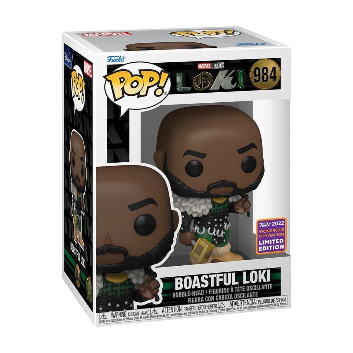 Marvel: Loki - Boastful Loki - Funko POP! Marvel #984 - 2022 Wondrous Convention Exclusive