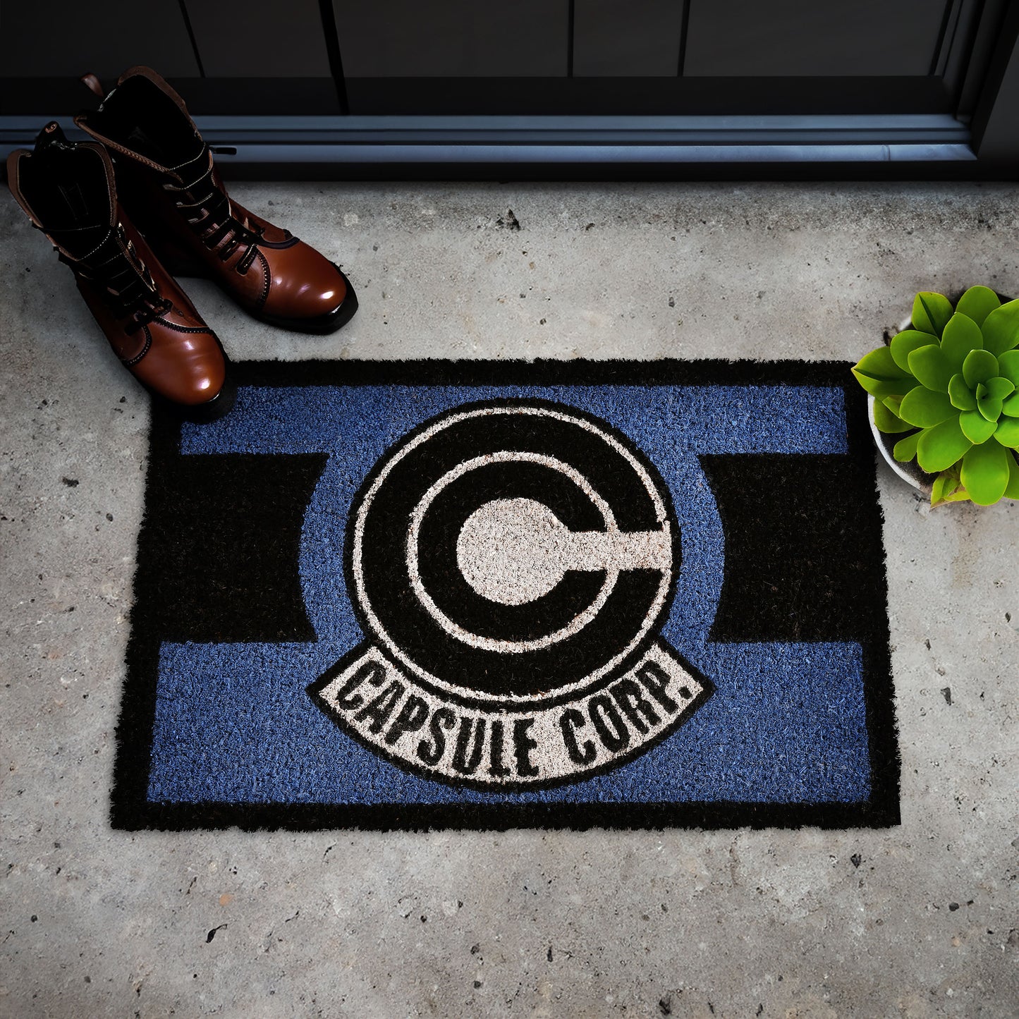 Dragon Ball Z - Capsule Corp. - Logo Fußmatte - Kokosfaser & PVC - 61x40cm - Pyramid