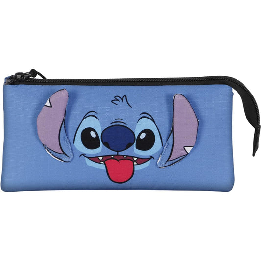 Lilo & Stitch - Triple Federmäppchen "Cool" - 3 Fächer - Ripstop - 23,5 cm