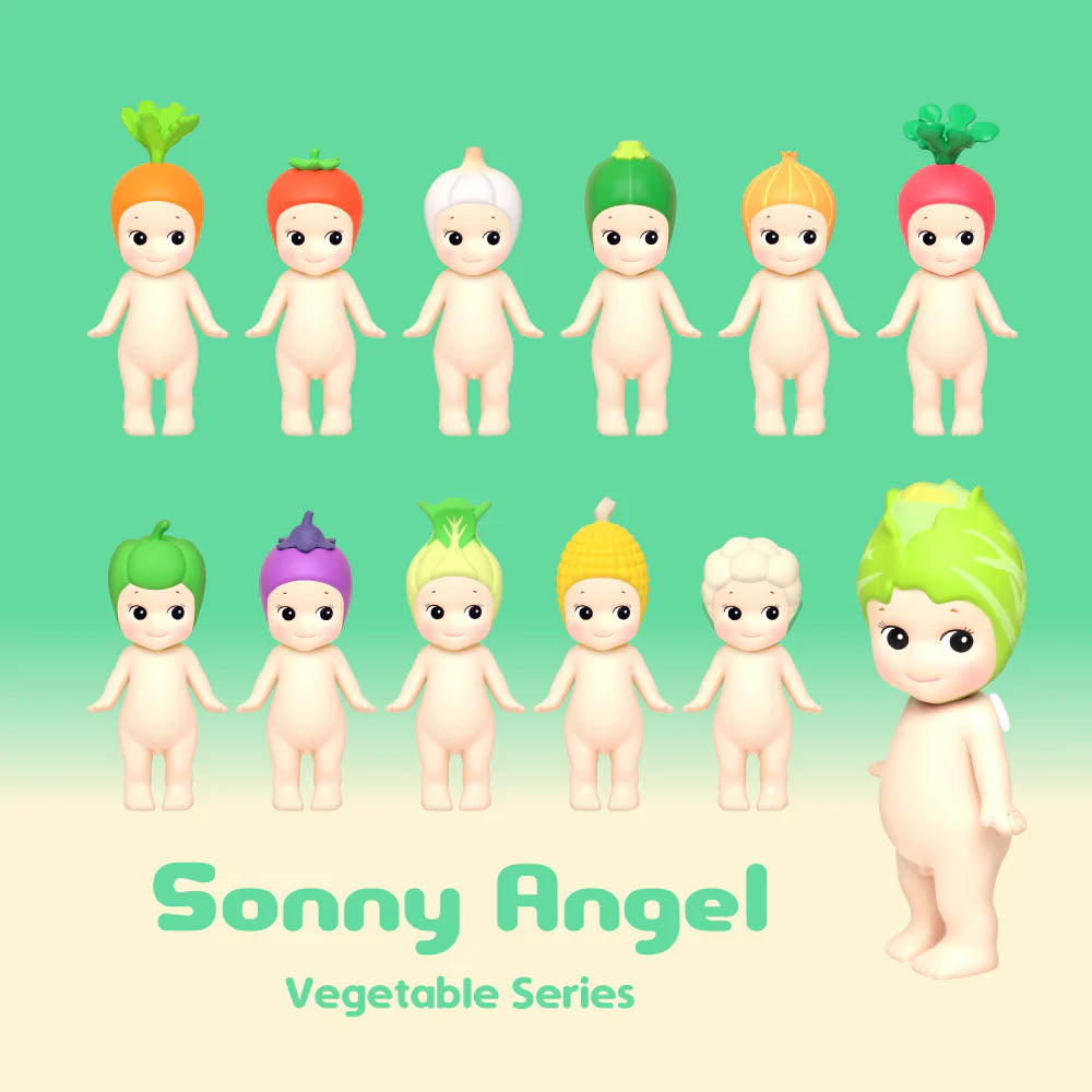 Sonny Angel Sammelfigur mit Gemüsemütze | Blind Box Vegetable Series | 8 cm