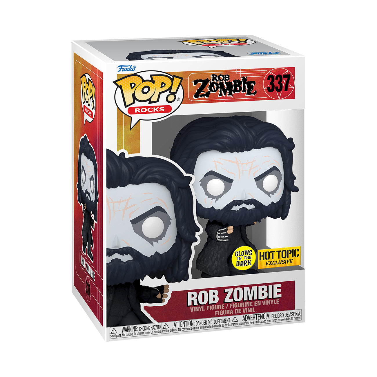 Rob Zombie - Rob Zombie (Dragula Ver.) - Funko Pop! Rocks (N° 337) Glow in the Dark - 10 cm