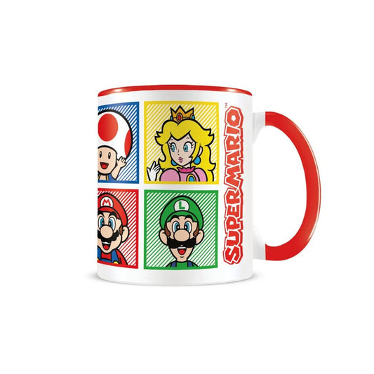 Super Mario (4 Colour) - Geschenkset (315 ml Tasse, 700 ml Trinkflasche & Magnet) - V2 - Pyramid International