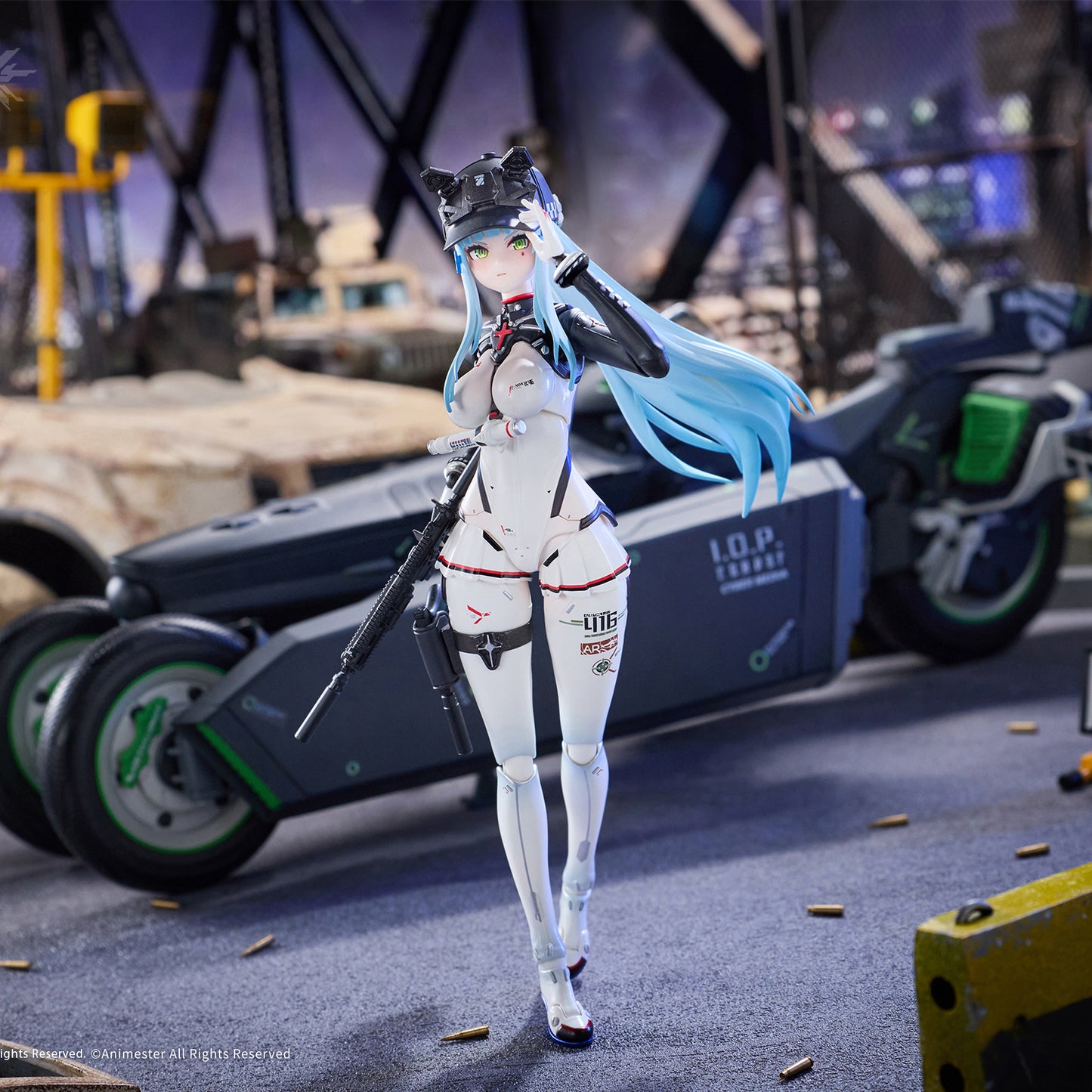 Girls' Frontline 2: Exilium - Klukai: Speed Star Ver. - 1/12 Actionfigur & Motorrad Set - Animester