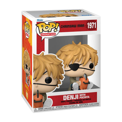 Chainsaw Man - Denji with Pochita - Funko Pop! Animation Figur (1971) - 8,6 cm - Funko