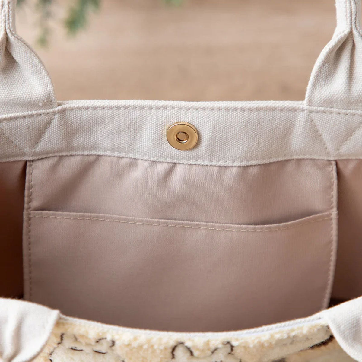 Studio Ghibli - Mein Nachbar Totoro - Bestickte Handtasche (Acorn Ivory) - Benelic