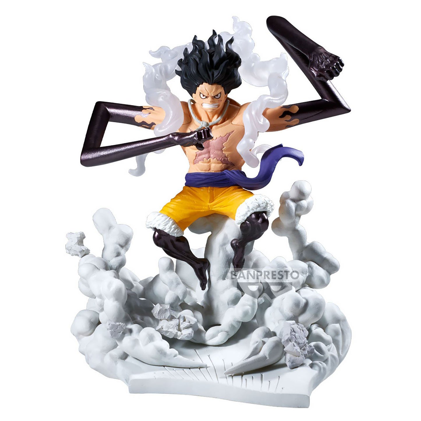 One Piece - Monkey D. Luffy (Ruffy) Gear 4 Snakeman - Senkouzekkei Figur - 15 cm - Banpresto