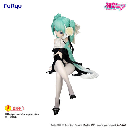Hatsune Miku - Flower Fairy White Rose - Noodle Stopper Figur - 14 cm - FuRyu