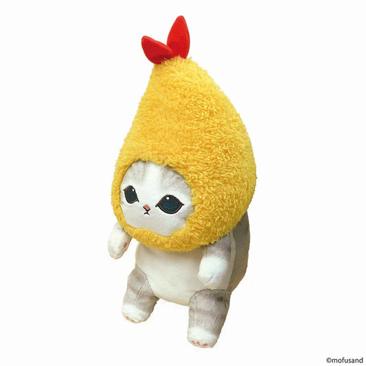 mofusand - Shrimp Cat Posture Pal "Funbaruzu" Plüschtier - 36 cm - Haltungsunterstützung