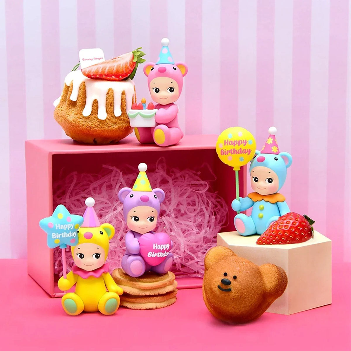 Sonny Angel - Birthday Gift Bear Series - Mini-Figur Blind Box - Einzelbox - Dreams