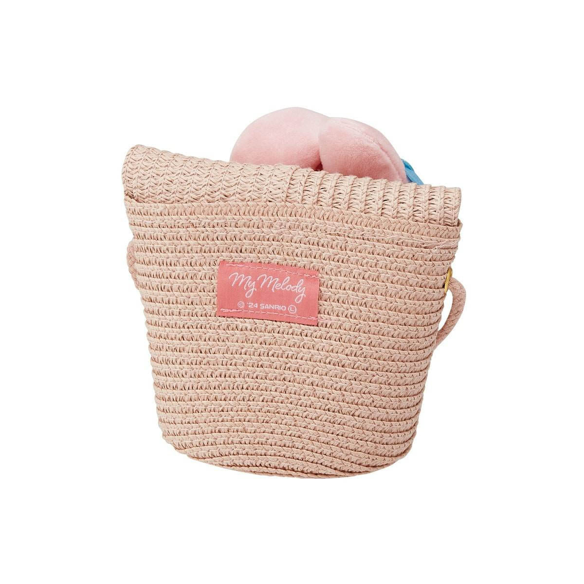Sanrio - My Melody - Stroh-Umhängetasche Kindertasche - 13,8 x 11,5 cm - Skater