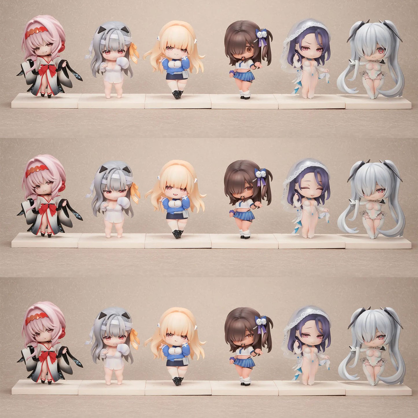 Goddess of Victory: Nikke - SAC Series Vol.3 Chibi-Sammelfiguren – 6er-Komplettbox - 10 cm – Hobby Sakura