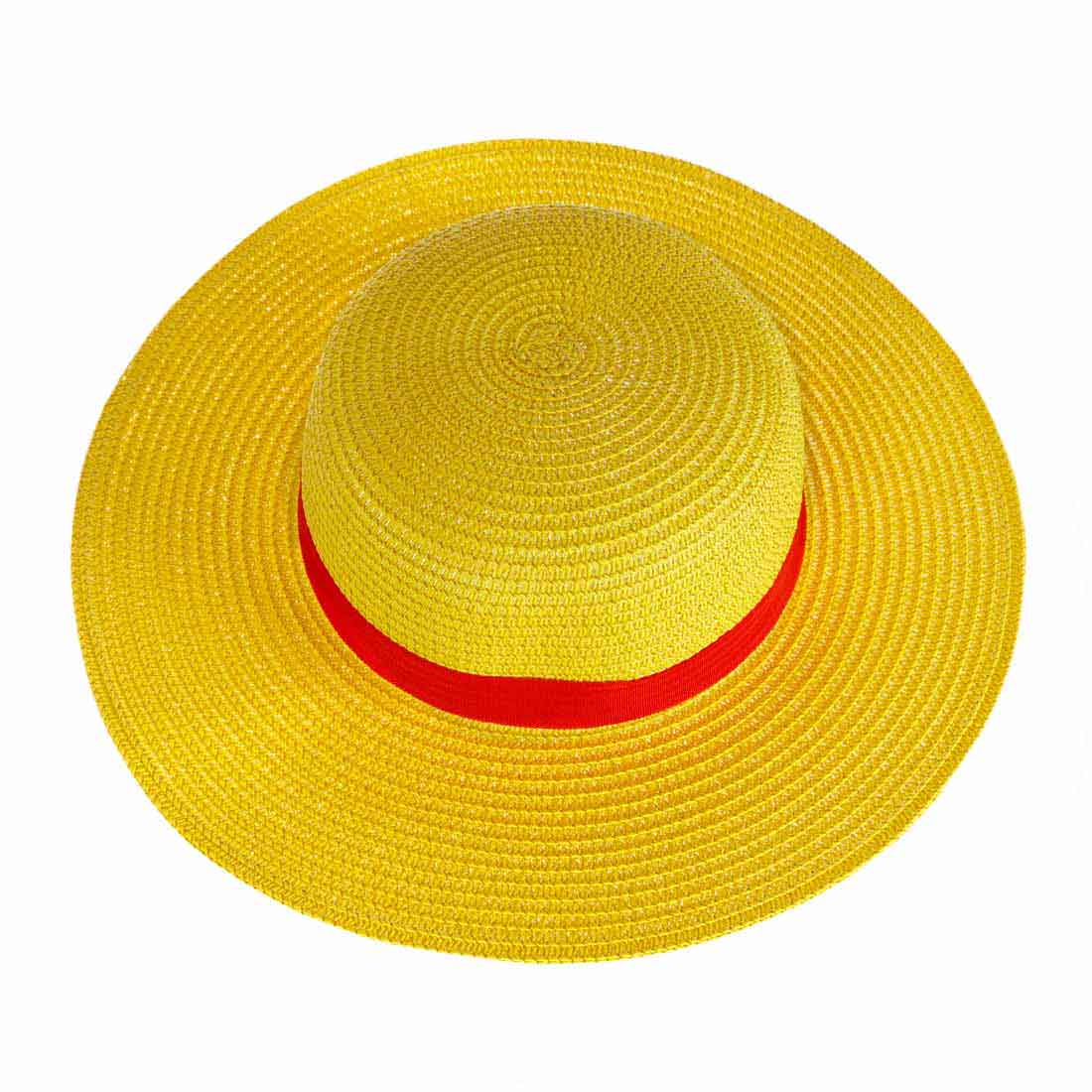One Piece - Monkey D. Ruffy Strohhut – Handgeflochtener Cosplay Hut - 32 cm