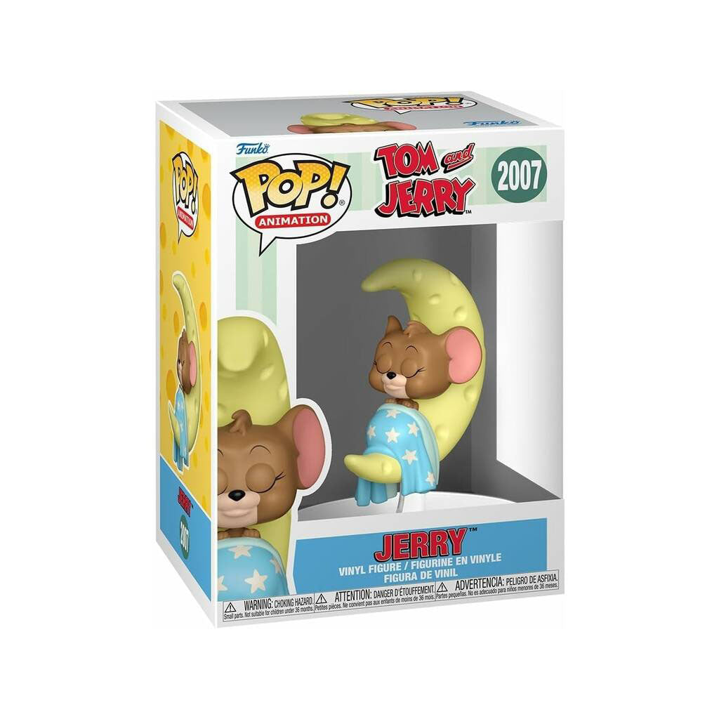 Tom and Jerry - Schlafender Jerry auf dem Mond - Funko POP! Animation Vinylfigur - 18 cm – Funko