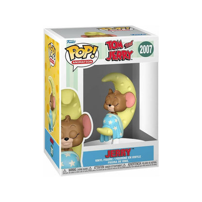 Tom and Jerry - Schlafender Jerry auf dem Mond - Funko POP! Animation Vinylfigur - 18 cm – Funko