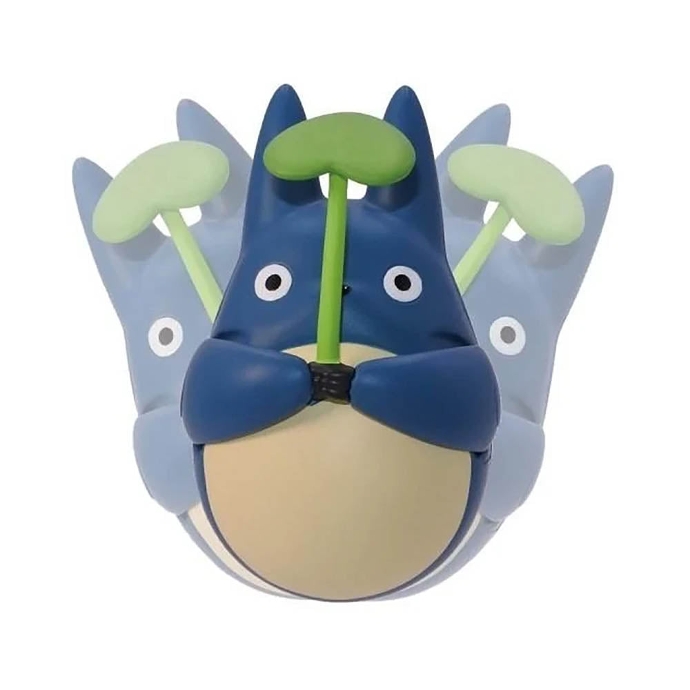 Mein Nachbar Totoro - Mittlerer Totoro mit Blatt - Okiagari Koboshi Wackelfigur - 6cm - Ensky