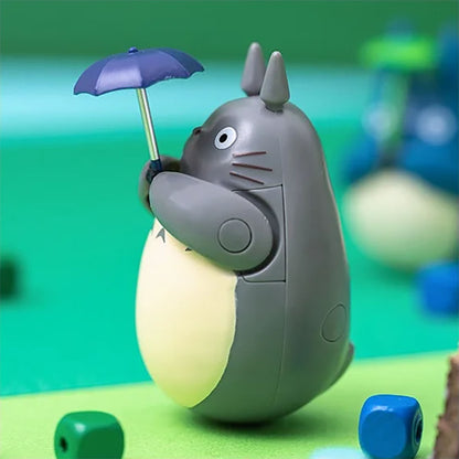 Mein Nachbar Totoro - Großer Totoro mit Regenschirm - Okiagari Koboshi Wackelfigur - 7cm - Ensky