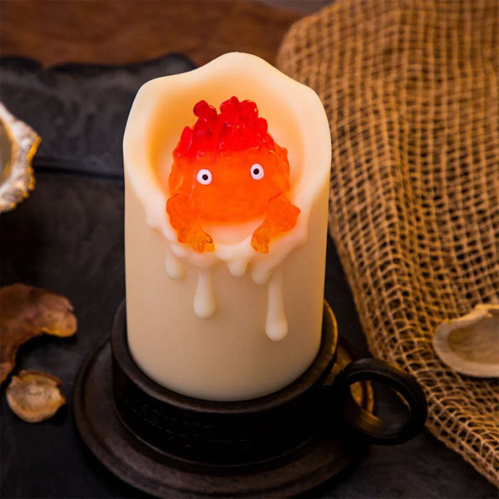 Das wandelnde Schloss - Calcifer Kerzenlicht - LED Wackelsensor Lampe - 13cm - Benelic