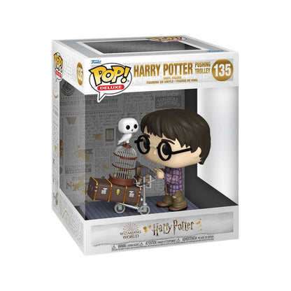 Harry Potter - Harry Potter mit Gepäckwagen - Funko POP! Deluxe Figur Nr. 135 - 14 cm - Funko