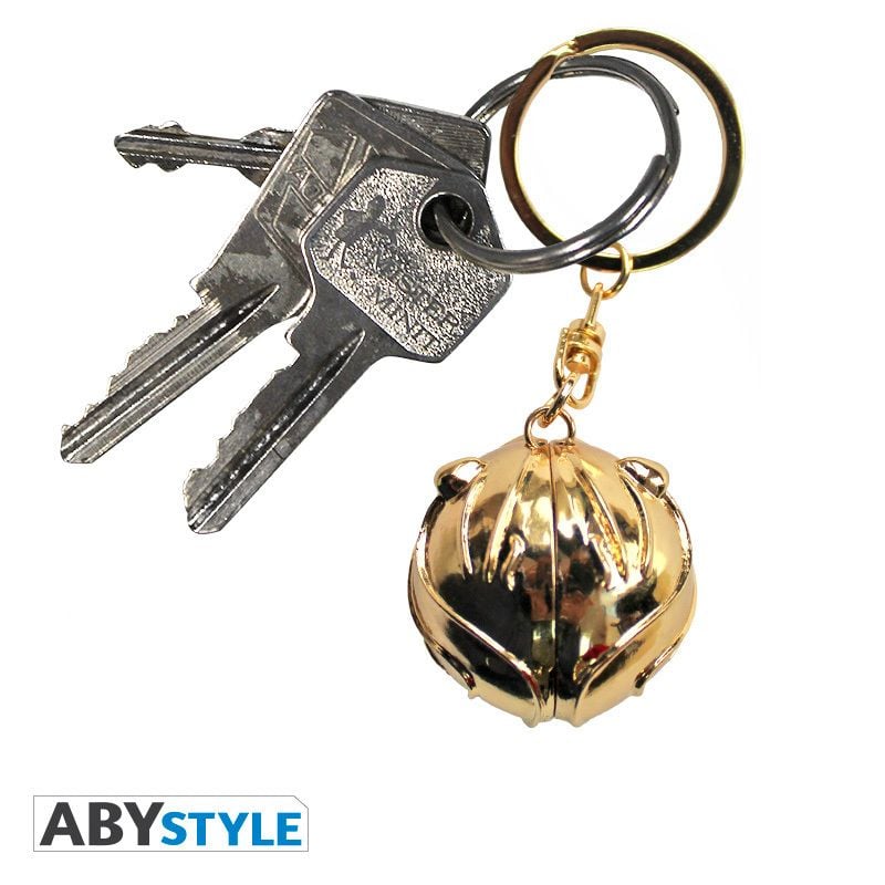 Harry Potter - Goldener Schnatz (Golden Snitch 3D) - Metall Schlüsselanhänger - Ø 3,5 cm - ABYstyle