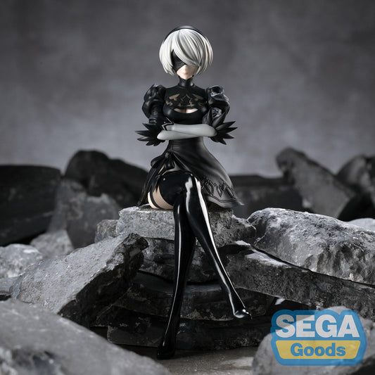 NieR:Automata Ver1.1a - 2B (YoRHa No. 2 Type B) - PM Perching PVC Statue - 13 cm - Sega