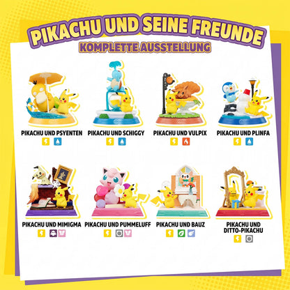 Pokémon - Pikachu und seine Freunde (Pikachu & Friends) - Blind Box Sammelfigur - Einzelbox - 10,5-15,2 cm - Funism
