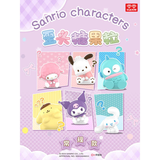 Sanrio Characters - Tilt Head Candy Series - Blind Box Minifigur - Einzelbox - 2,8 cm - All for play