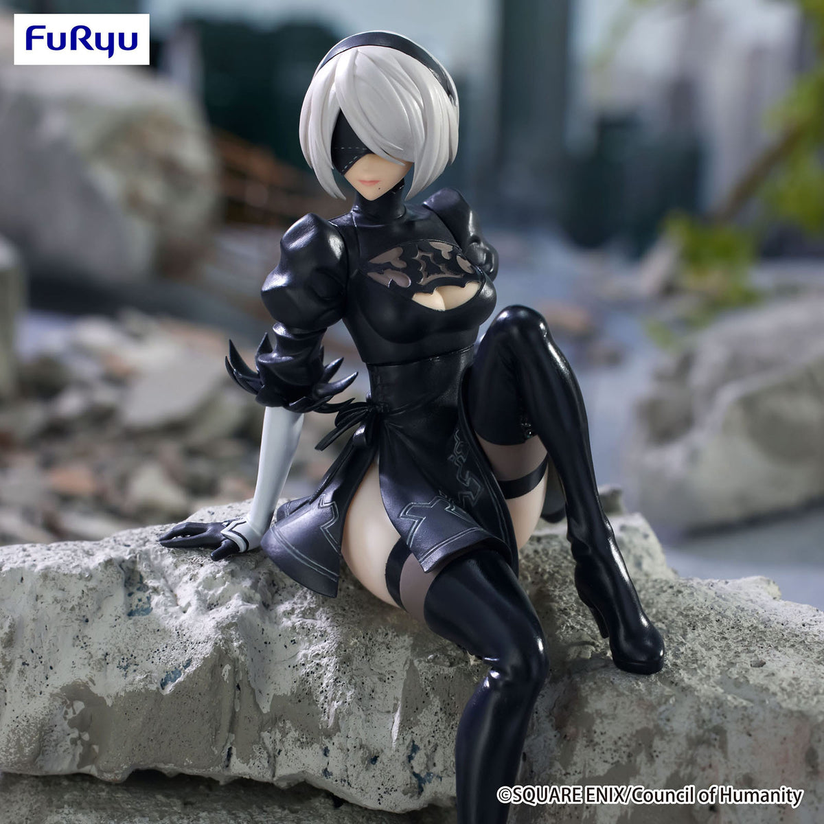 NieR:Automata Ver1.1a - YoRHa No.2 Type B - Noodle Stopper PVC Statue - 13cm - FuRyu