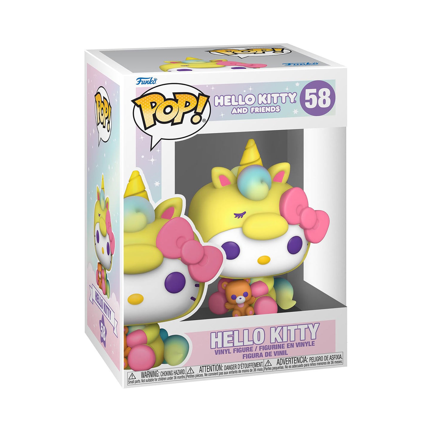 Sanrio - Hello Kitty - Hello Kitty in Unicorn Pajamas - Funko Pop! Vinyl Figur N° 58 - 10cm - Funko