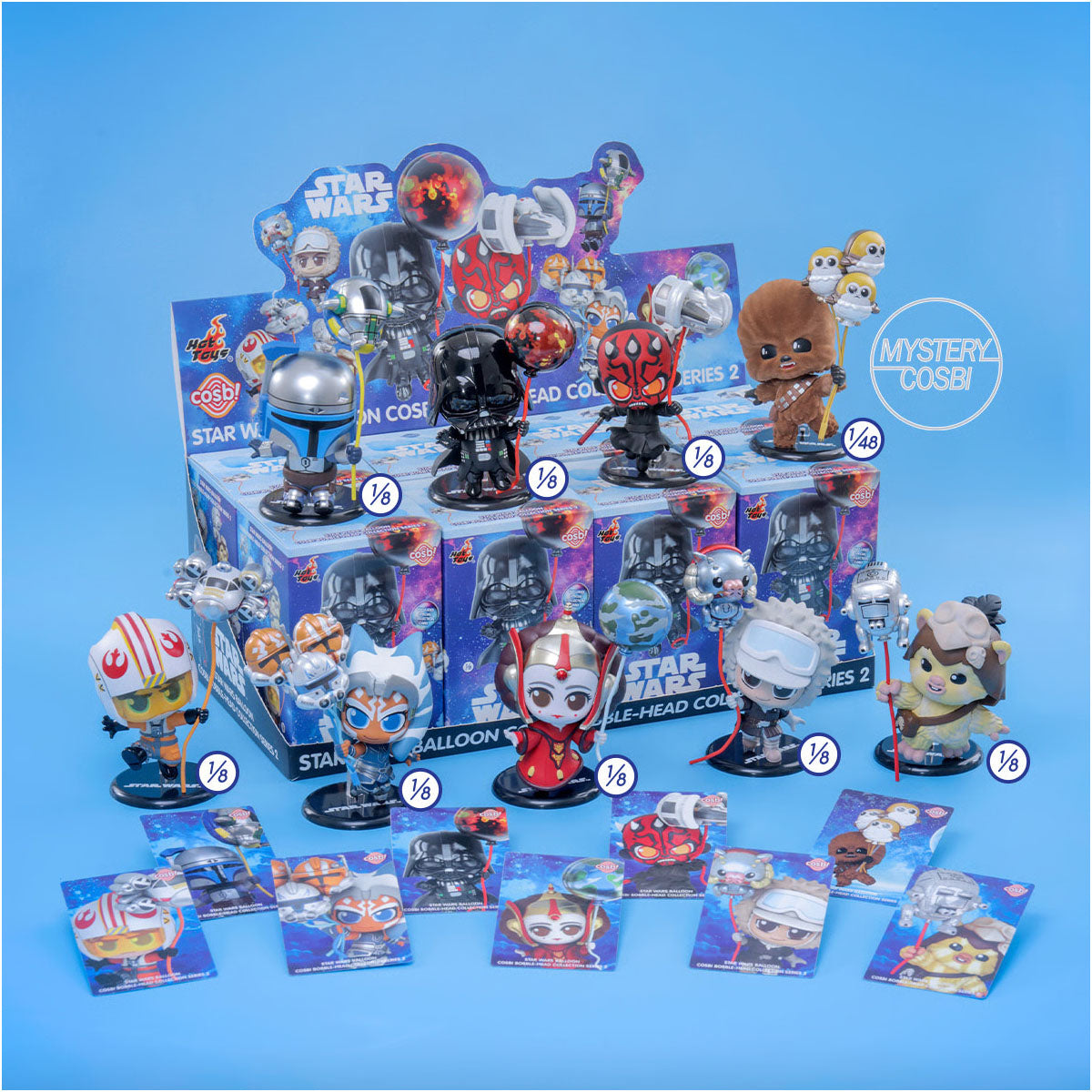 Star Wars - "Balloon Cosbi Series 2" Bobble-Head Mini-Figur - Blind Box - Einzelbox - Hot Toys