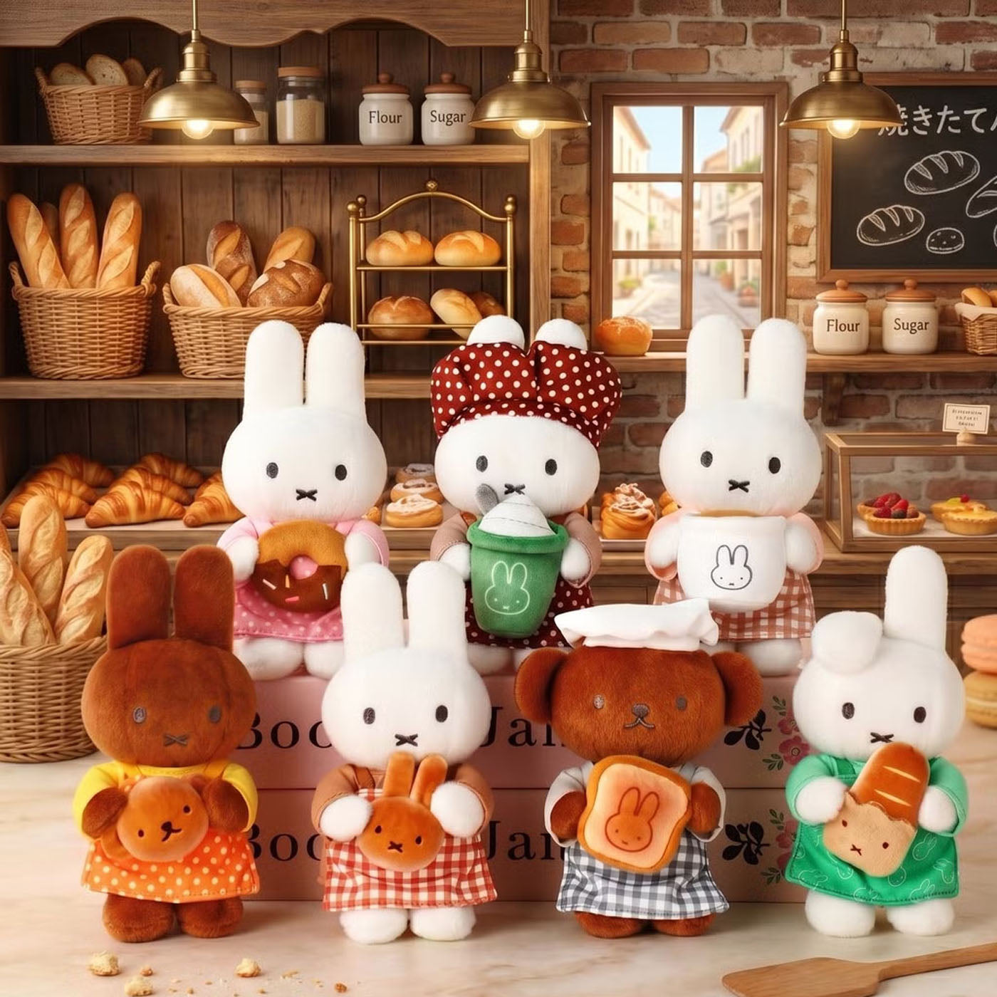 Miffy - Bakery Series Plüsch-Anhänger - Blindbox - Einzelbox - VIPO