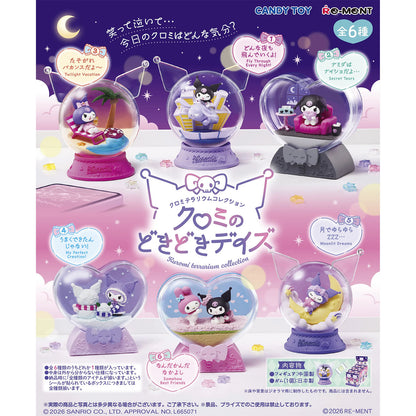 Sanrio - Kuromi Terrarium Collection: Doki Doki Days Mini Figur-Blindbox - Einzelbox - Re-Ment