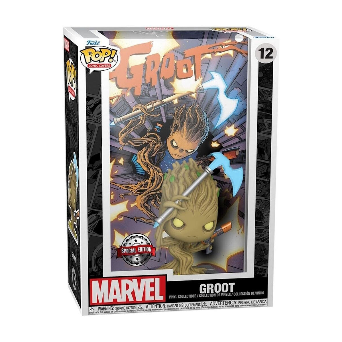 Marvel: Guardians of the Galaxy - Groot - Funko Pop! Comic Cover N° 12 - Special Edition - 9cm - Funko