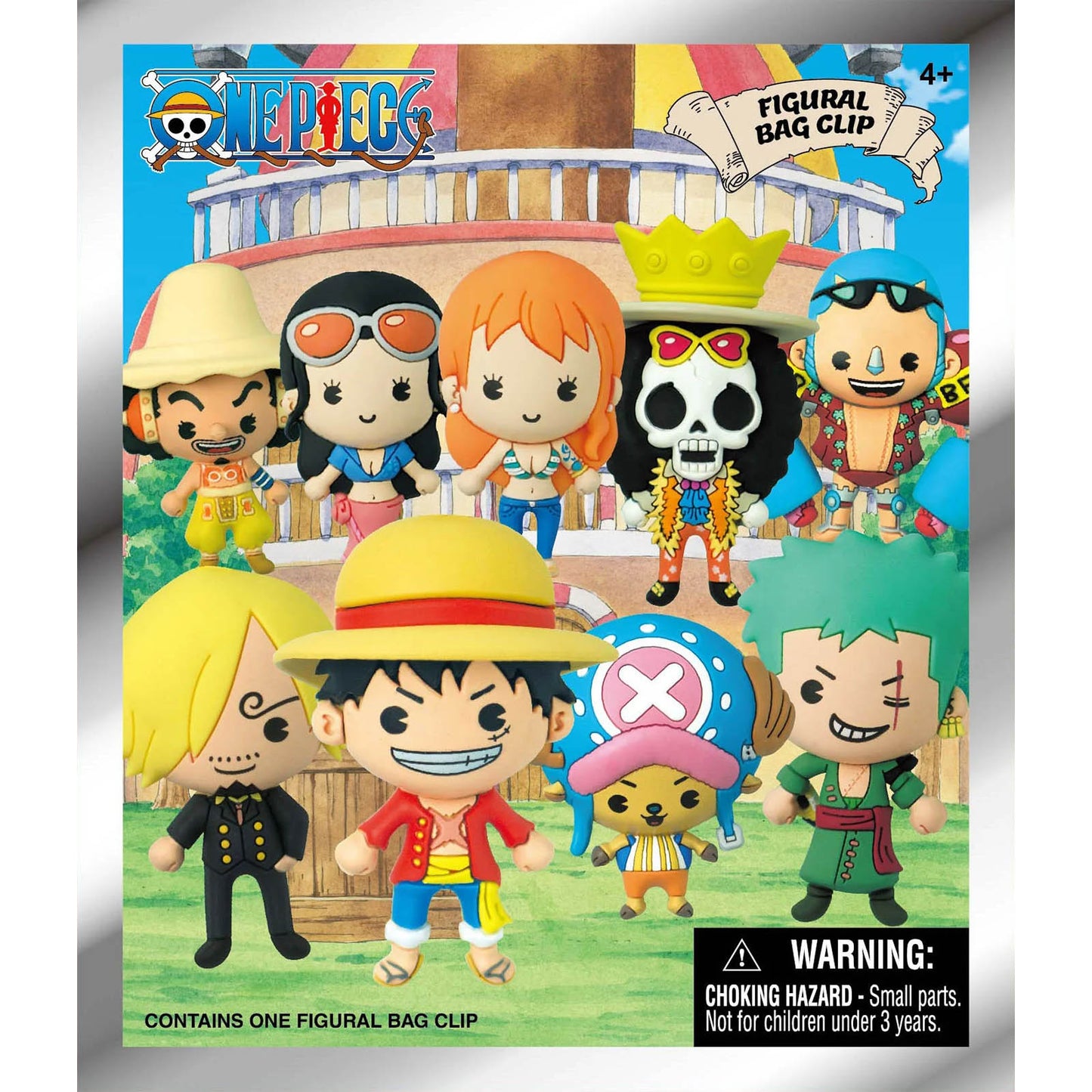 One Piece - Series 1 3D Foam Bag Clip Schlüsselanhänger-Blindbag - Einzelbag - 6cm - Monogram