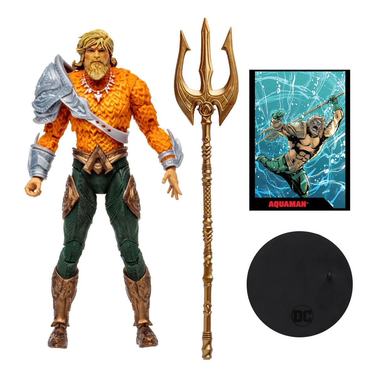 DC Comics - Aquaman Actionfigur (mit Comic) - 18cm - McFarlane Toys DC Direct Page Punchers
