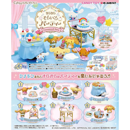 Sanrio: Cinnamoroll Party - Candy Toy Miniatur-Figur Blind Box - Einzelbox - Re-Ment