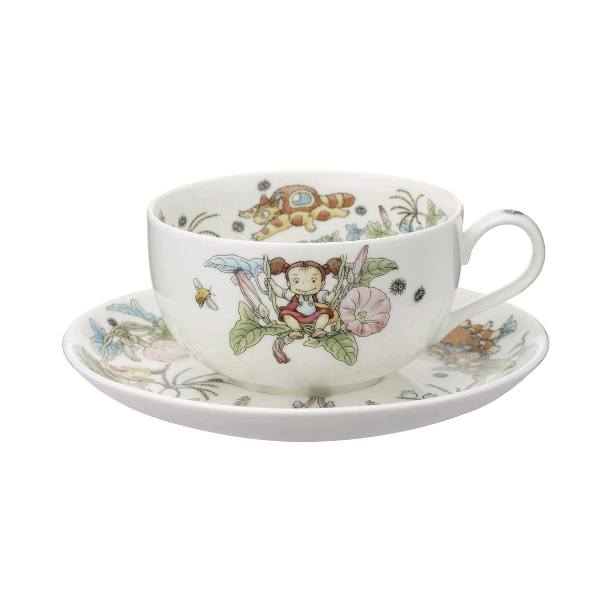 My Neighbor Totoro: Mei & Totoro Bindweed - Porzellan Tasse & Untertasse Set - 400ml - Noritake