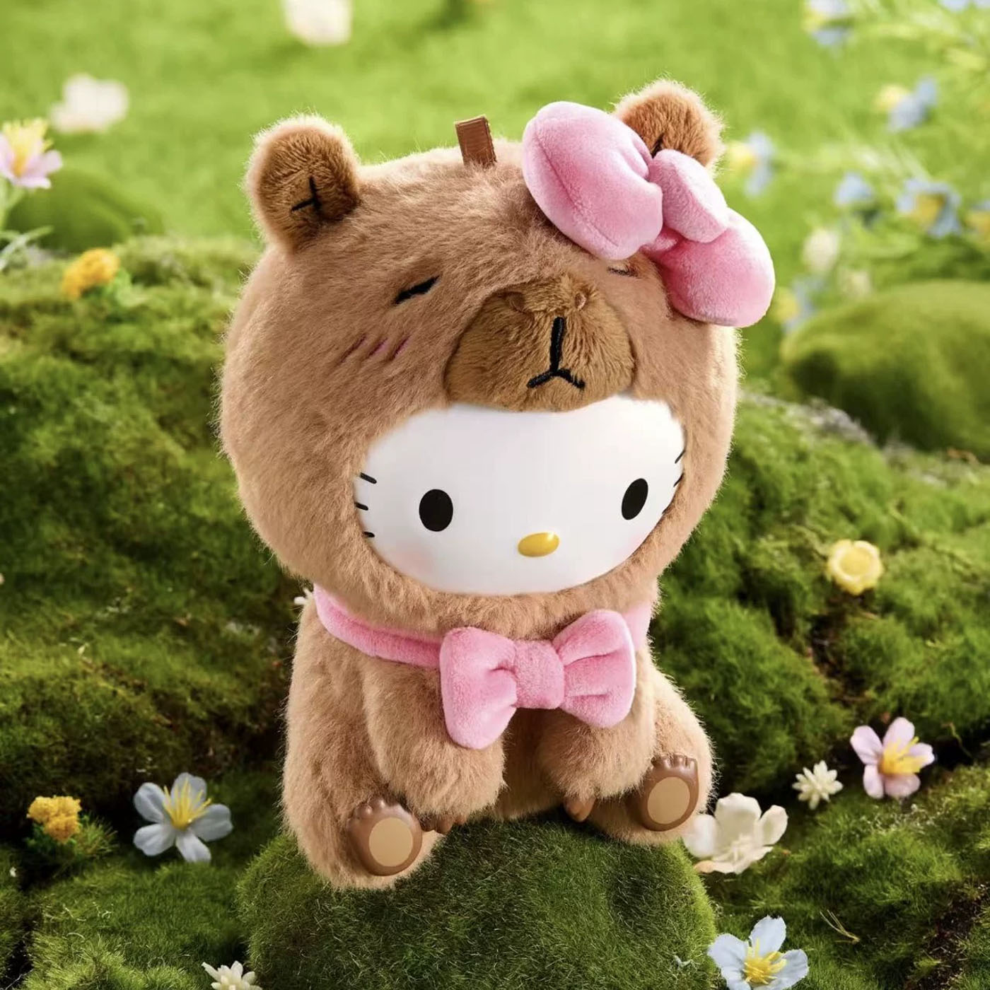 Sanrio Characters: Chill Capybara Series - Plüsch-Anhänger Blind Box - Einzelbox - 13-15cm - MINISO