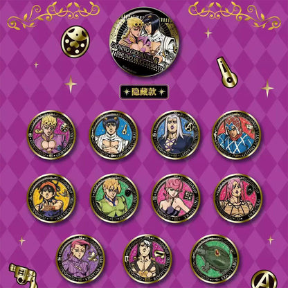 JoJo's Bizarre Adventure: Golden Wind - Vergoldetes Weißblech-Badge (JOHZ-M101)  Blindbag - Einzelbag - 5,8cm - EAKI