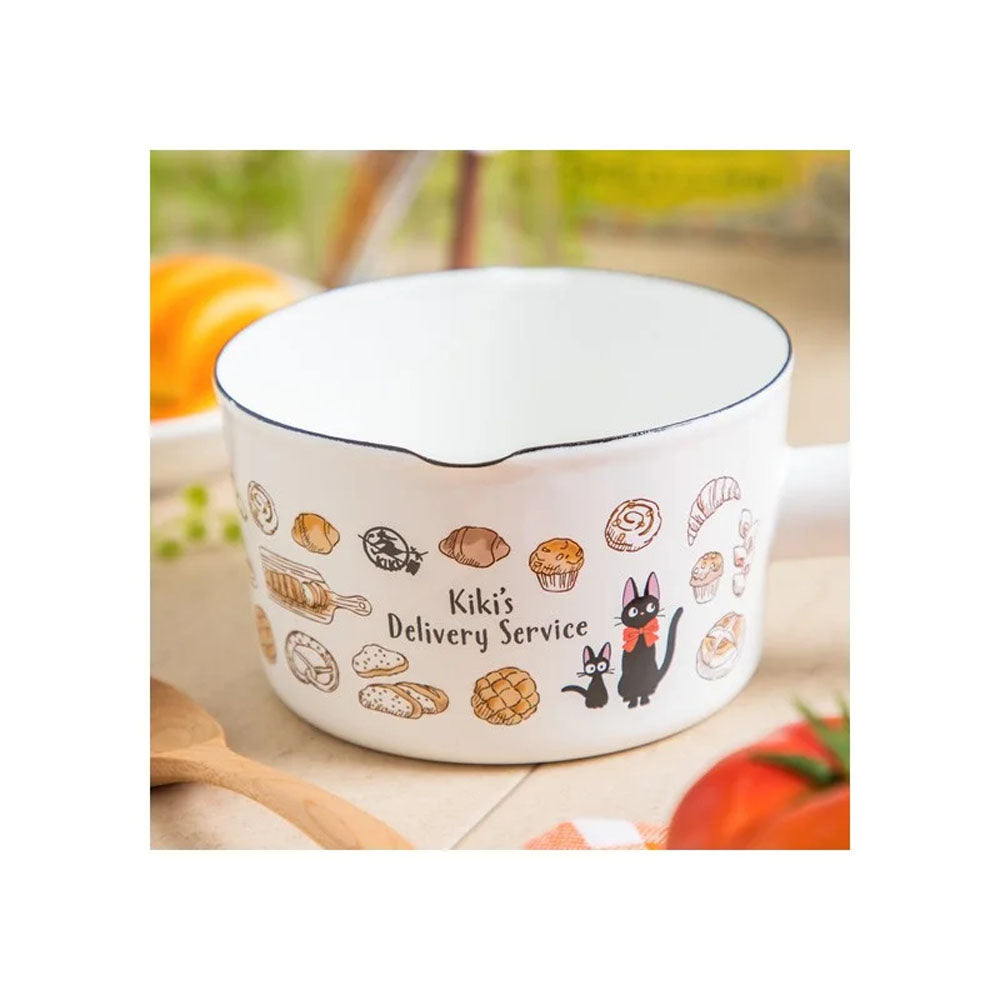Kiki's Delivery Service - Emaille-Stielkasserolle Wiener Gebaeck-Motiv - 13cm - Skater