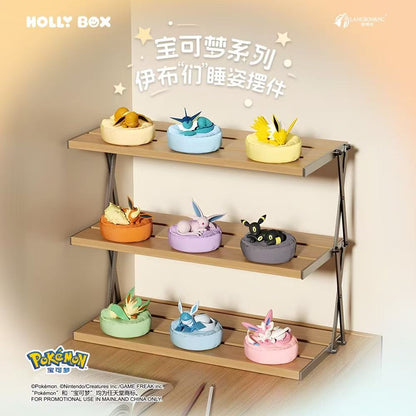 Pokémon - Evoli-Entwicklungen Sleep Pose Sammelfigur - Blindbox - Einzelbox - ca. 7,2cm - Holly Box