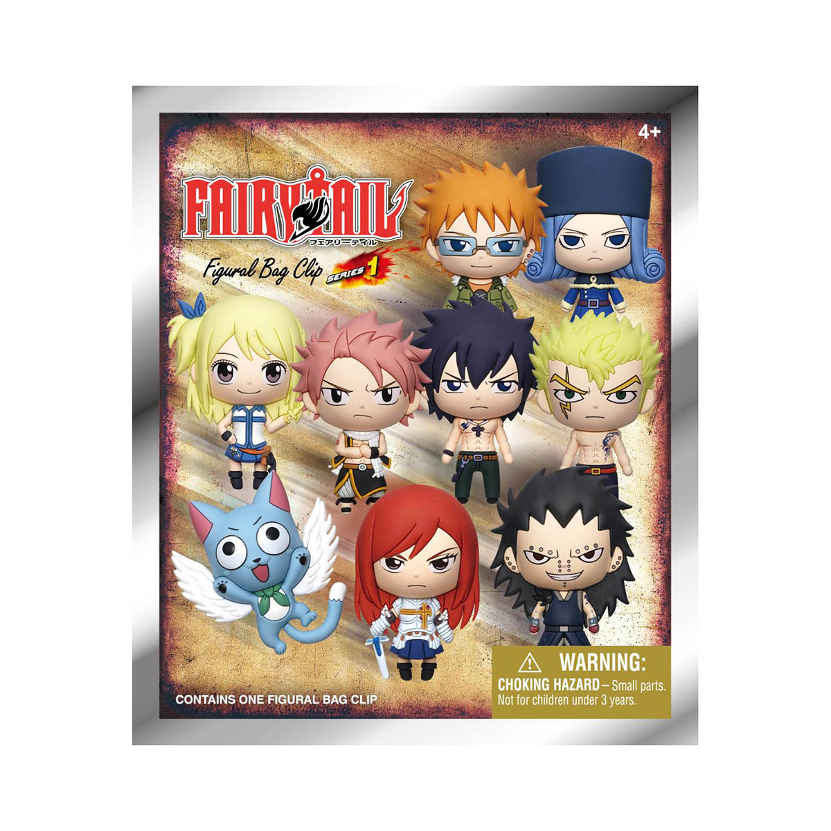 Fairy Tail - 3D Foam Bag Clip Serie 1 - Schlüsselanhänger - Blindbag - Einzelbag - ca. 5cm - Monogram