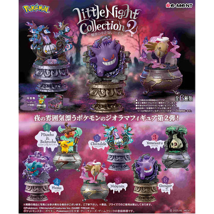 Pokémon - Little Night Collection 2 - Miniatur-Diorama - Blindbox - Einzelbox - Re-Ment