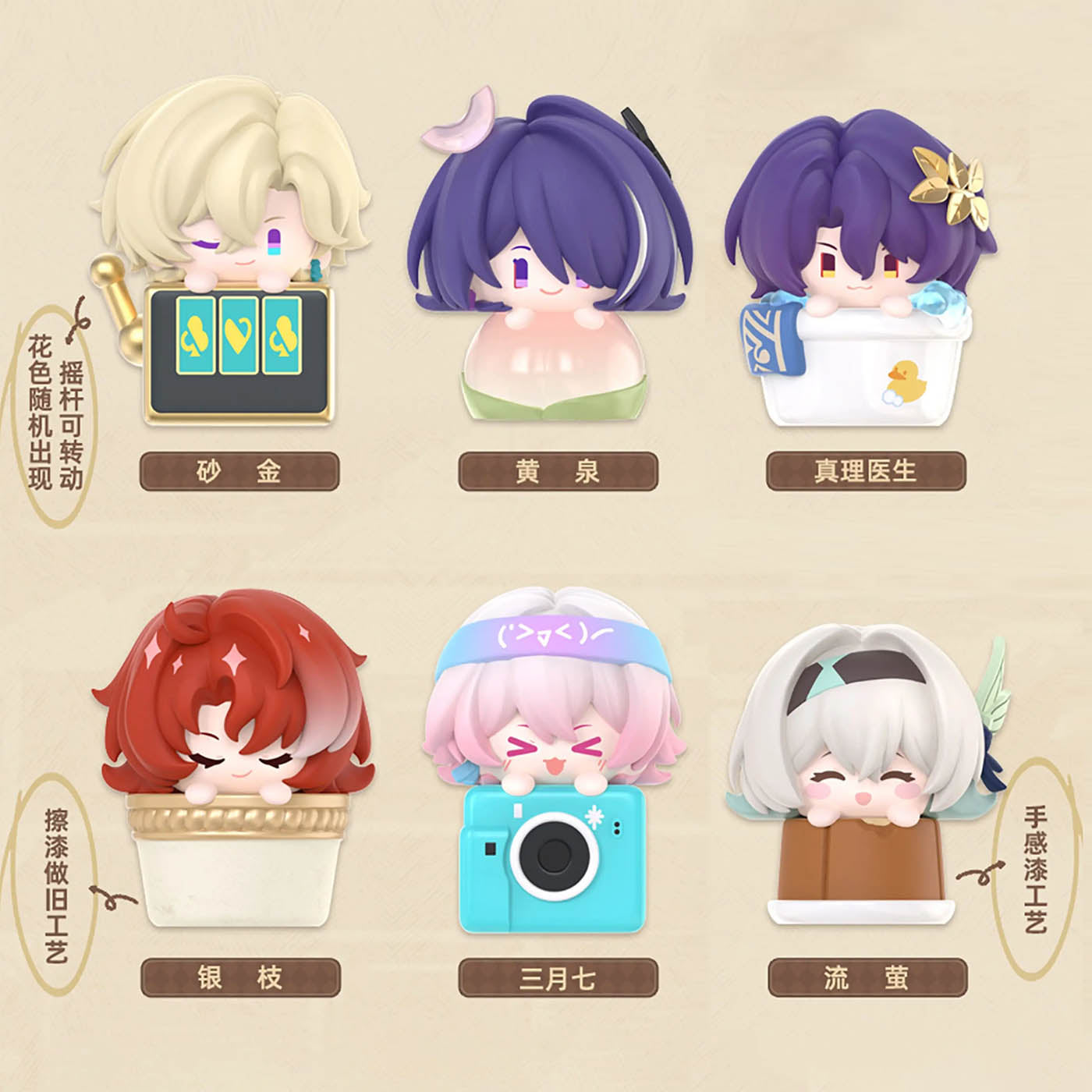 Honkai: Star Rail - Fingertip Keycap Series Vol. 2 - Keycap - Blindbox - Einzelbox - ca. 3cm - miHoYo