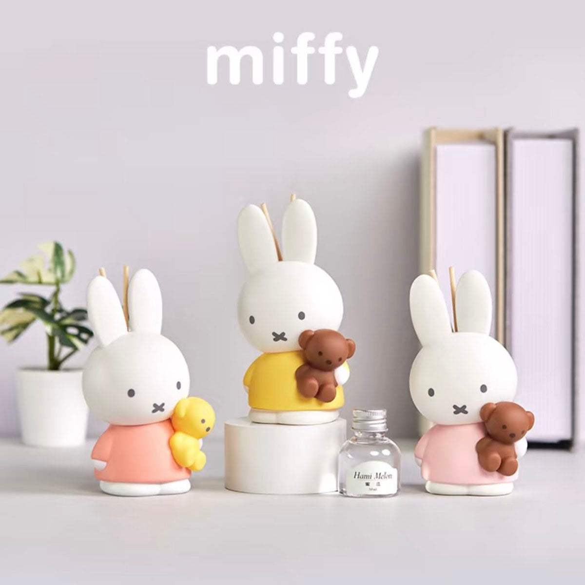 Miffy - Duftdiffusor-Sammelfigur - Blindbox - Einzelbox - ca. 136 mm - Choco Teddy