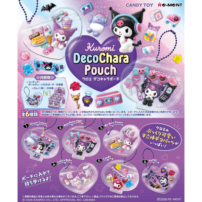 Sanrio - Kuromi DecoChara Pouch - Blindbox - Einzelbox - Re-Ment