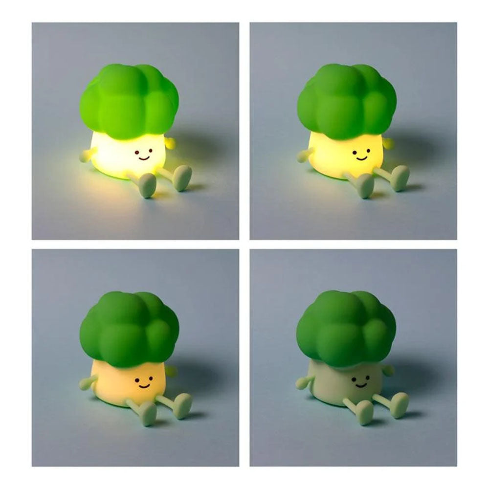 Kawaii - Foodiemals Broccoli - LED Nachtlicht mit Handyhalterung - 11cm - Puckator