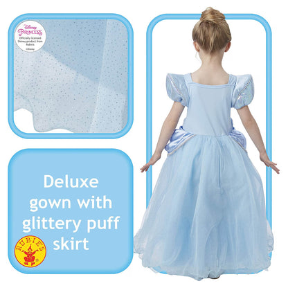 Disney - Cinderella Premium - Kostüm Ballkleid - Gr. Child L - Rubie's