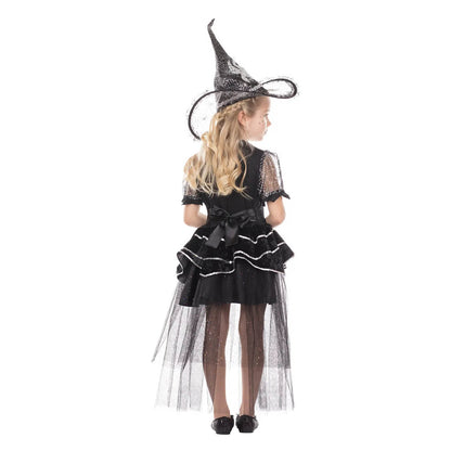 Halloween - Hexe Little Spidy - Kostüm Kleid - Gr. 116 (4-5 Jahre) - Widmann